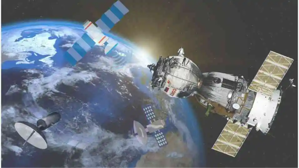 Satellite and satellite communication